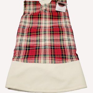 December Home Holiday Christmas Red Scotch Plaid Flannel Tree Skirt 48in